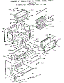 Upper Body Section parts for Kenmore Range 103.7867810 (1037867810, 103 7867810) from AppliancePartsPros.com