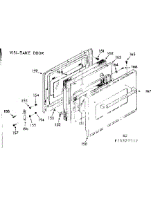 Visi Bake Door parts for Kenmore Range 103.4227593 (1034227593, 103 4227593) from AppliancePartsPros.com
