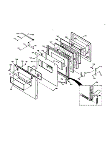 Upper Porcelain Door parts for Kenmore Range 850.4287340 (8504287340, 850 4287340) from AppliancePartsPros.com