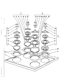 Cook Top Section parts for Kenmore Range 101.916590 (101916590, 101 916590) from AppliancePartsPros.com