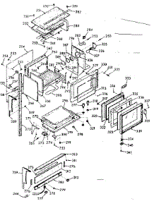Upper Body Section parts for Kenmore Range 103.9747120 (1039747120, 103 9747120) from AppliancePartsPros.com