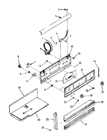 Control Panel parts for Kenmore Range 278.3218590 (2783218590, 278 3218590) from AppliancePartsPros.com