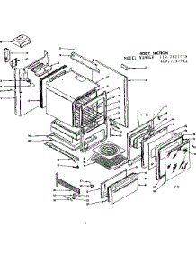 Body Section parts for Kenmore Range 119.7137710 (1197137710, 119 7137710) from AppliancePartsPros.com