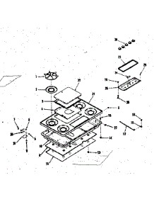 Main Top Section parts for Kenmore Range 911.3368219 (9113368219, 911 3368219) from AppliancePartsPros.com