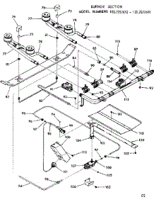 Burner Section parts for Kenmore Range 103.7277611 (1037277611, 103 7277611) from AppliancePartsPros.com