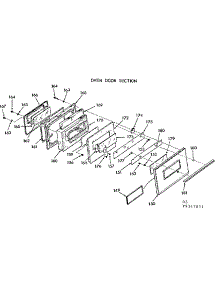 Oven Door Section parts for Kenmore Range 911.9347811 (9119347811, 911 9347811) from AppliancePartsPros.com