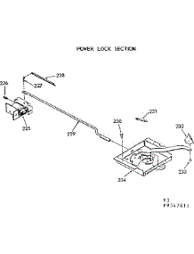 Power Lock Section parts for Kenmore Range 911.9347811 (9119347811, 911 9347811) from AppliancePartsPros.com