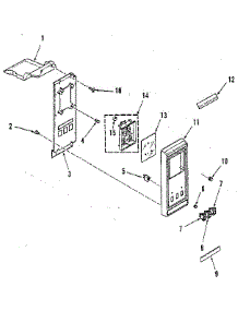 Control Panel Section parts for Kenmore Range 911.7898710 (9117898710, 911 7898710) from AppliancePartsPros.com