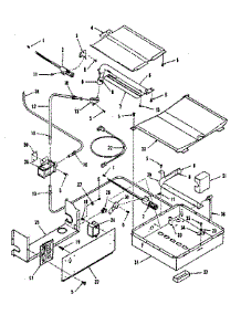 Broiler & Oven Burner Section parts for Kenmore Range 911.7378810 (9117378810, 911 7378810) from AppliancePartsPros.com