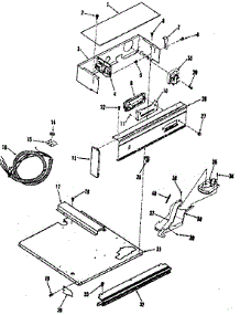 Control Panel Section parts for Kenmore Range 278.4038892 (2784038892, 278 4038892) from AppliancePartsPros.com