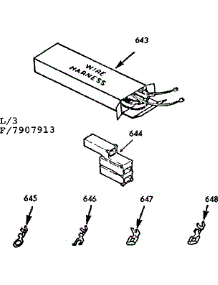 Wire Harnesses And Components parts for Kenmore Range 103.7907913 (1037907913, 103 7907913) from AppliancePartsPros.com