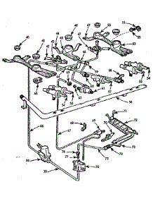Burner Section parts for Kenmore Range 103.744620 (103744620, 103 744620) from AppliancePartsPros.com