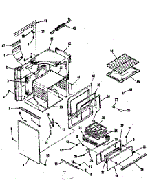 Body Section parts for Kenmore Range 911.6158510 (9116158510, 911 6158510) from AppliancePartsPros.com