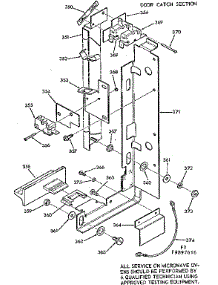 Door Catch Section parts for Kenmore Range 103.9897616 (1039897616, 103 9897616) from AppliancePartsPros.com