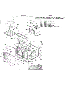 Microwave Oven Section parts for Kenmore Range 103.9897616 (1039897616, 103 9897616) from AppliancePartsPros.com