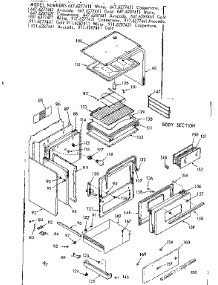 Body Section parts for Kenmore Range 911.6277461 (9116277461, 911 6277461) from AppliancePartsPros.com