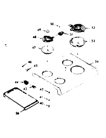 Main Top Section parts for Kenmore Range 911.9237440 (9119237440, 911 9237440) from AppliancePartsPros.com