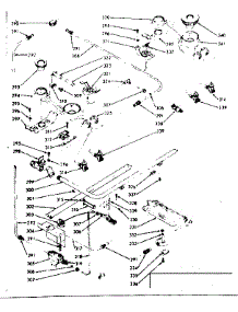 Lower Burner Section parts for Kenmore Range 103.7806860 (1037806860, 103 7806860) from AppliancePartsPros.com