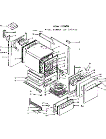 Body Section parts for Kenmore Range 119.7077810 (1197077810, 119 7077810) from AppliancePartsPros.com