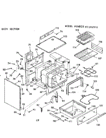 Body Section parts for Kenmore Range 911.9147910 (9119147910, 911 9147910) from AppliancePartsPros.com