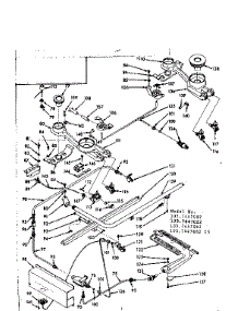 Burner Section parts for Kenmore Range 103.7447042 (1037447042, 103 7447042) from AppliancePartsPros.com