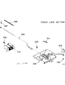 Power Lock Section parts for Kenmore Range 103.9327611 (1039327611, 103 9327611) from AppliancePartsPros.com