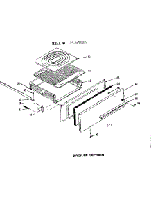 Broiler Section parts for Kenmore Range 119.7458310 (1197458310, 119 7458310) from AppliancePartsPros.com