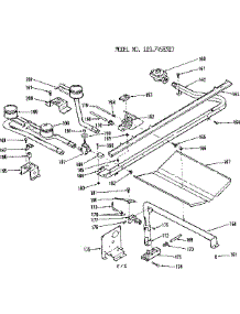 Oven And Top Burner Section parts for Kenmore Range 119.7458310 (1197458310, 119 7458310) from AppliancePartsPros.com