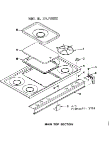 Main Top Section parts for Kenmore Range 119.7458310 (1197458310, 119 7458310) from AppliancePartsPros.com