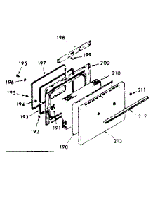 Oven Door Section parts for Kenmore Range 103.8357262 (1038357262, 103 8357262) from AppliancePartsPros.com