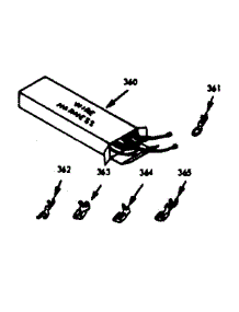 Wire Harness & Components parts for Kenmore Range 103.8357262 (1038357262, 103 8357262) from AppliancePartsPros.com