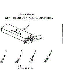 Wire Harnesses And Components parts for Kenmore Range 911.9158410 (9119158410, 911 9158410) from AppliancePartsPros.com