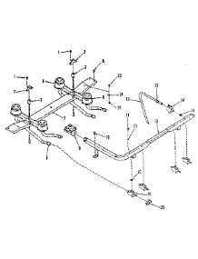 Top Burner Section parts for Kenmore Range 911.7388710 (9117388710, 911 7388710) from AppliancePartsPros.com