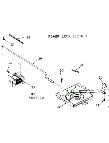 Power Lock Section parts for Kenmore Range 103.9867610 (1039867610, 103 9867610) from AppliancePartsPros.com