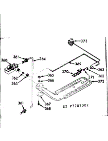 Upper Oven Burner Section parts for Kenmore Range 103.7707002 (1037707002, 103 7707002) from AppliancePartsPros.com