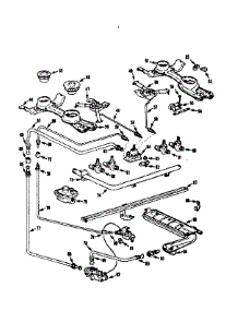 Burner Section parts for Kenmore Range 103.7326606 (1037326606, 103 7326606) from AppliancePartsPros.com