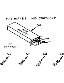 Wire Harness And Components parts for Kenmore Range 103.9337810 (1039337810, 103 9337810) from AppliancePartsPros.com