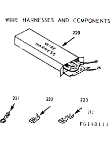 Wire Harnesses And Components parts for Kenmore Range 911.6198113 (9116198113, 911 6198113) from AppliancePartsPros.com