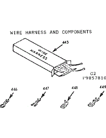 Wire Harness & Components parts for Kenmore Range 103.9857810 (1039857810, 103 9857810) from AppliancePartsPros.com