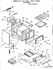Body Section parts for Kenmore Range 911.7298311 (9117298311, 911 7298311) from AppliancePartsPros.com