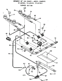 Burner Section parts for Kenmore Range 911.6177813 (9116177813, 911 6177813) from AppliancePartsPros.com