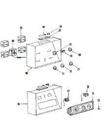 Control Panel Section parts for Kenmore Range 143.6606800 (1436606800, 143 6606800) from AppliancePartsPros.com