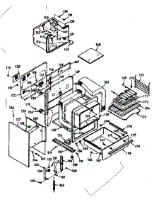 Body Section parts for Kenmore Range 103.9177222 (1039177222, 103 9177222) from AppliancePartsPros.com