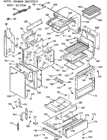Body Section parts for Kenmore Range 103.7377810 (1037377810, 103 7377810) from AppliancePartsPros.com