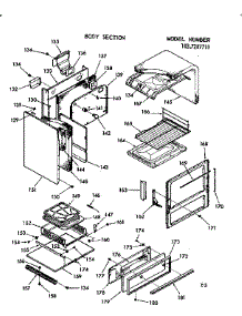 Body Section parts for Kenmore Range 103.7287711 (1037287711, 103 7287711) from AppliancePartsPros.com