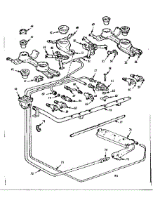 Burner Section parts for Kenmore Range 103.7654004 (1037654004, 103 7654004) from AppliancePartsPros.com