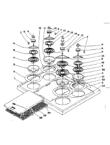 Main Top Section parts for Kenmore Range 101.937580 (101937580, 101 937580) from AppliancePartsPros.com