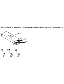 Wire Harness And Components parts for Kenmore Range 911.4538894 (9114538894, 911 4538894) from AppliancePartsPros.com