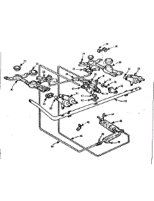 Burner Section parts for Kenmore Range 103.711625 (103711625, 103 711625) from AppliancePartsPros.com