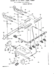 Burner Section parts for Kenmore Range 911.7157810 (9117157810, 911 7157810) from AppliancePartsPros.com